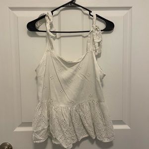 Madewell White Tank Top Size L